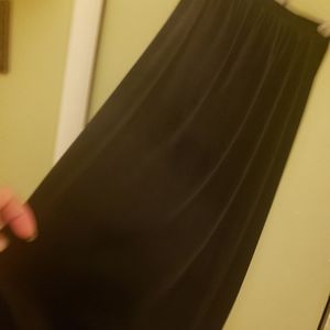 Long velvet skirt